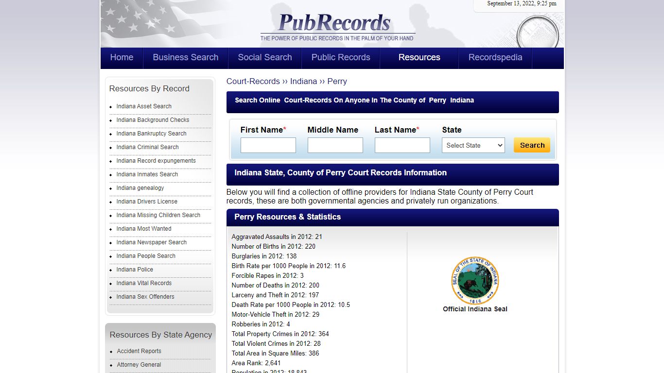 Perry County, Indiana Court Records - Pubrecords.com